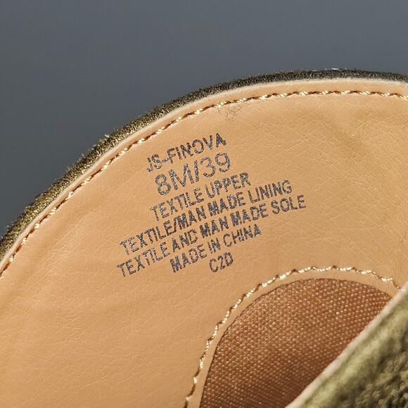 Jessica Simpson Finova Ankle Bootie Womens 8 Olive Green Buckle Western Heel - Picture 15 of 16